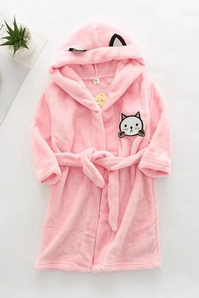 Kids' Cat Bathrobe