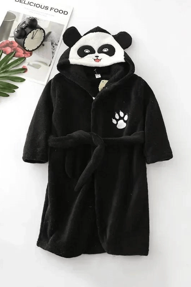 Girls' Panda Bathrobe