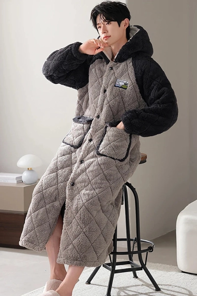 Men's Fleece Bathrobe