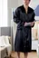 Black Satin Robe