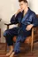 Men's Navy Blue Bathrobe