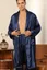 Men's Navy Blue Bathrobe