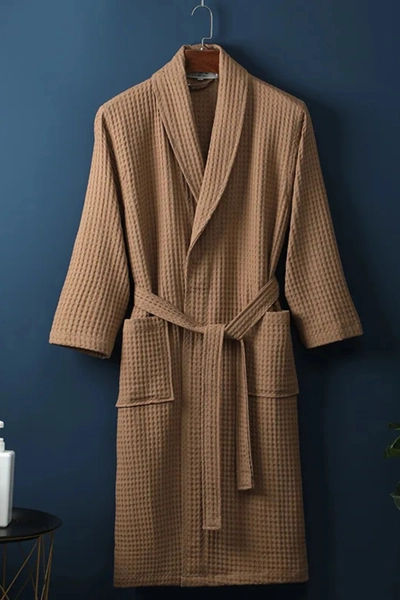 Men's Waffle Bathrobe