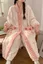 Buttoned Women's Bathrobe
