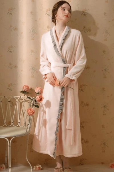 Women's Fine Cotton Bathrobe