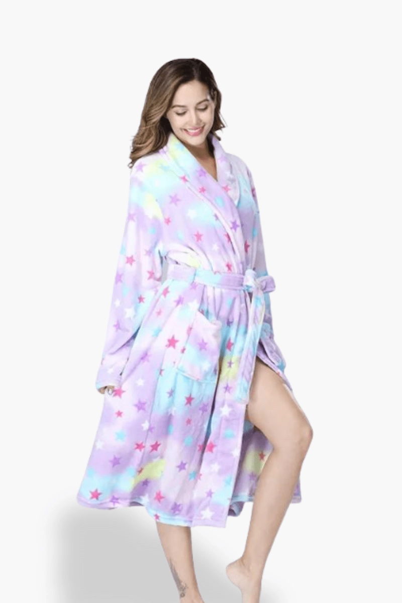 Women's Lightweight Cotton Bathrobe