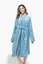 Blue Fleece Bathrobe