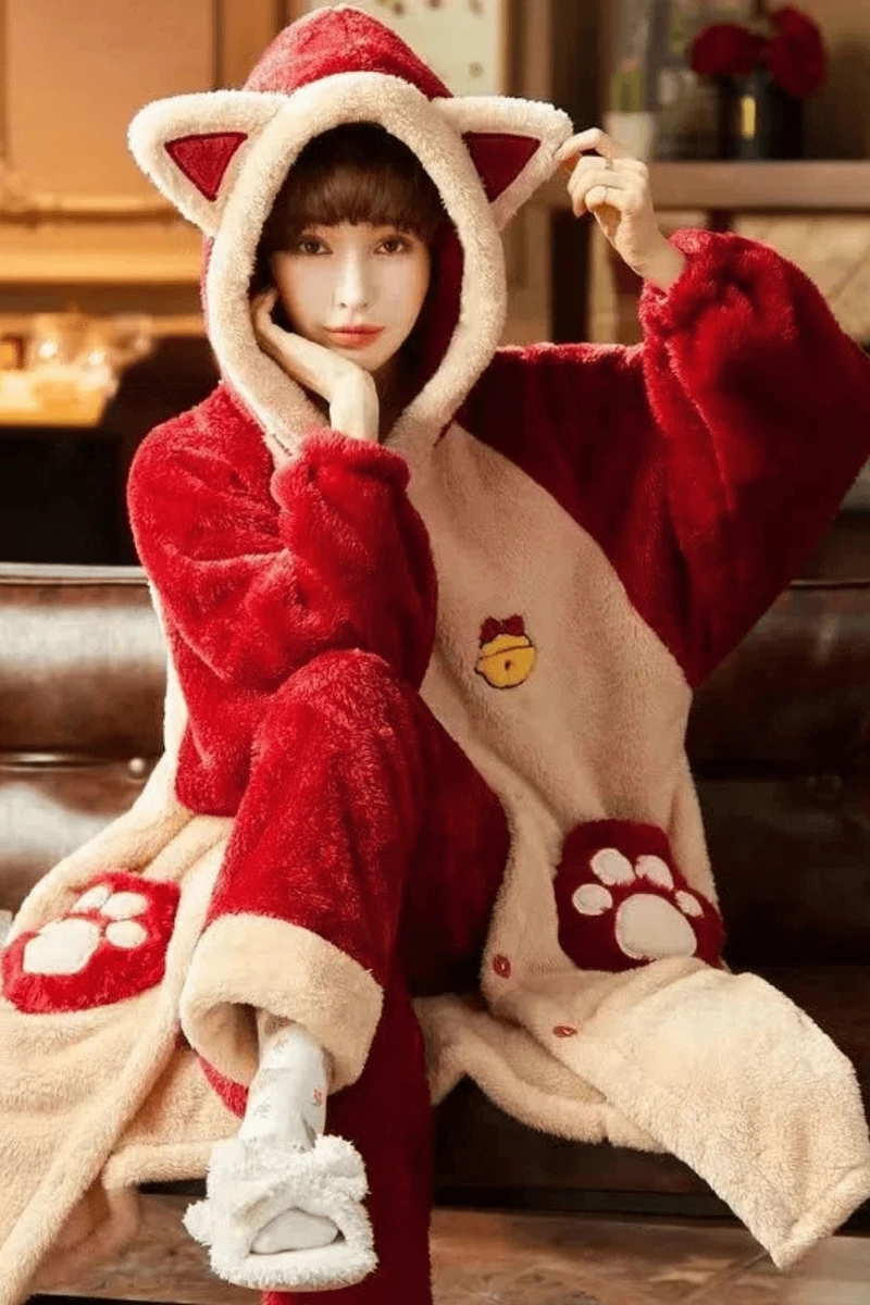 Women’s Cat Bathrobe