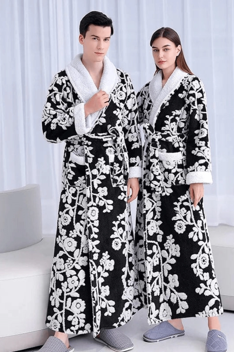 Couples Fleece Bathrobe