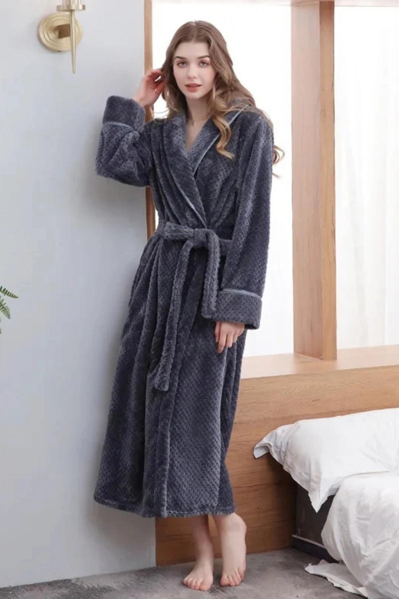 Warm Fleece Women's Bathrobe