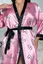 Pink Satin Women's Robe