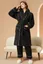 Black Terry Bathrobe