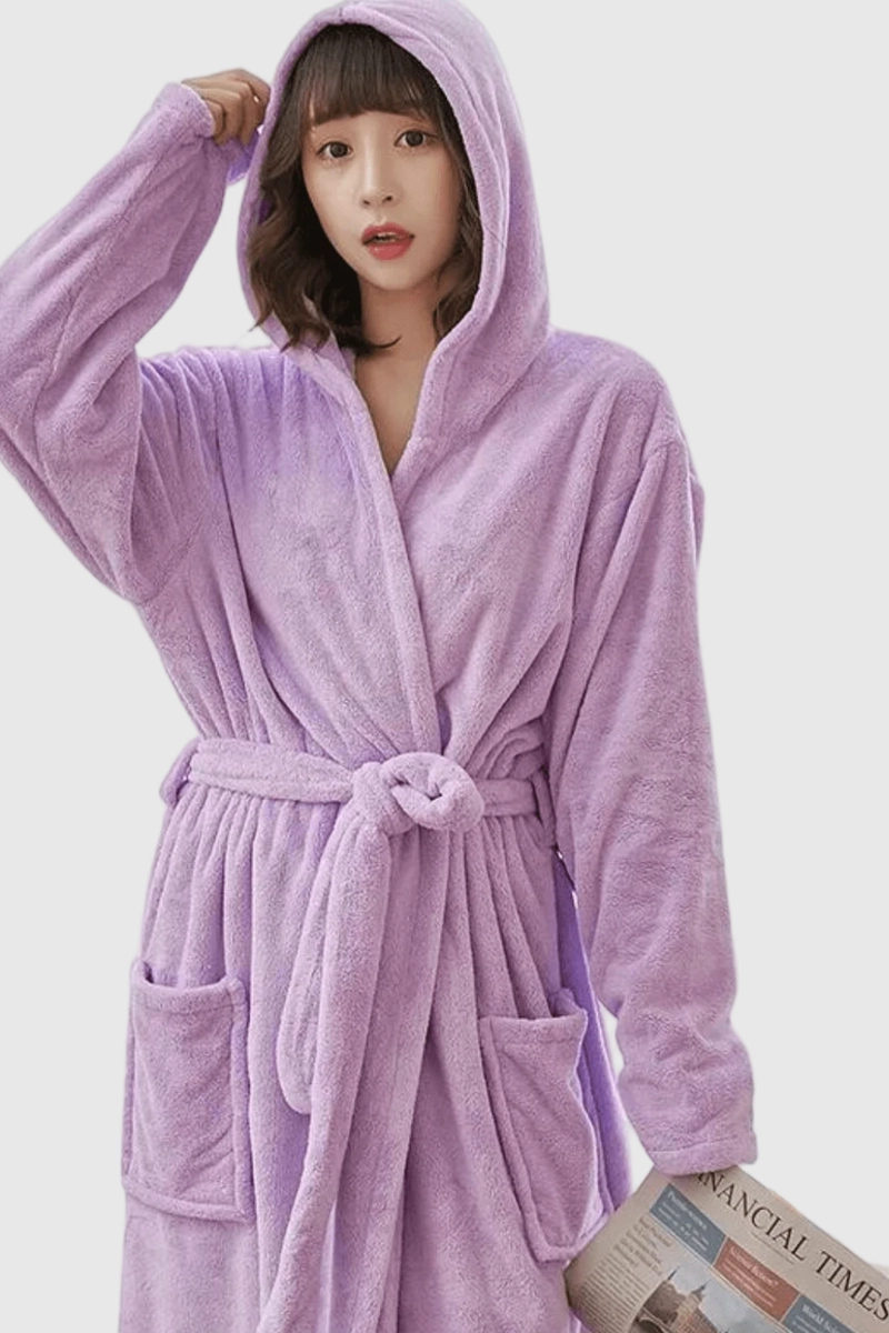 Soft Hooded Women's Bathrobe