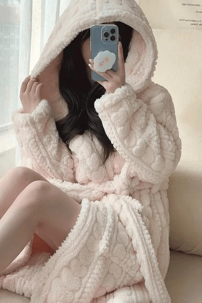 Women's Hooded Bathrobe