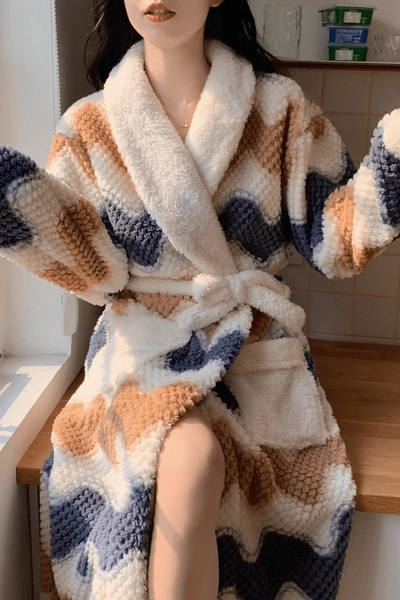 Women's Plush Bathrobe