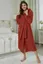Red Women's Bathrobe