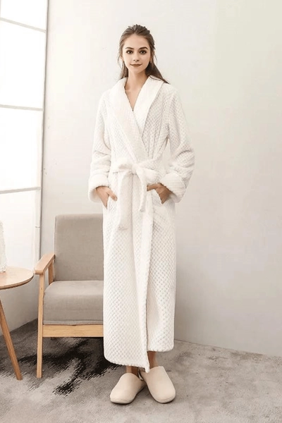 White Towel Robe