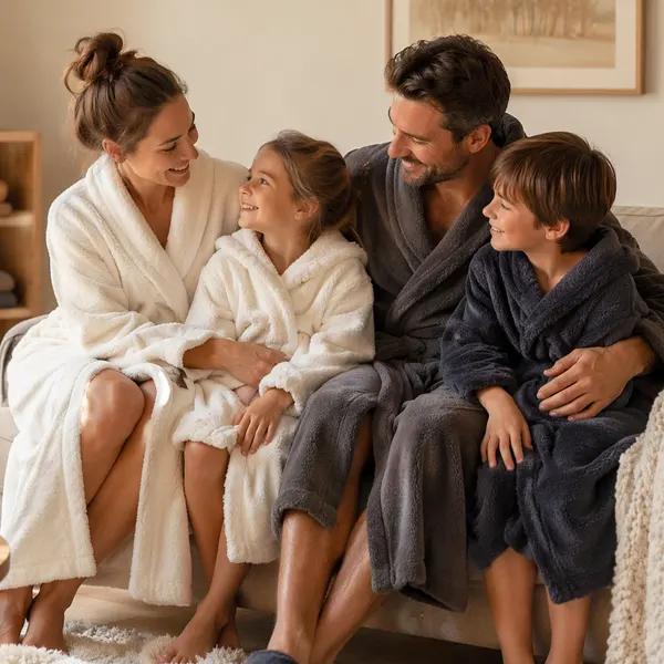 Bathrobes for the family