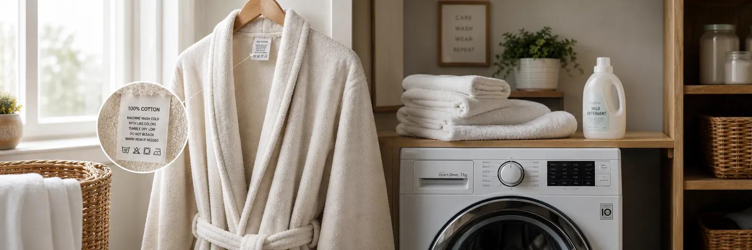 How should you care for your bathrobe to keep it for a long time?