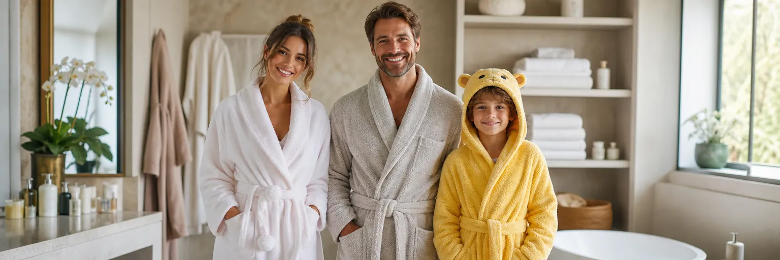 How to choose a bathrobe for women, men, or children?