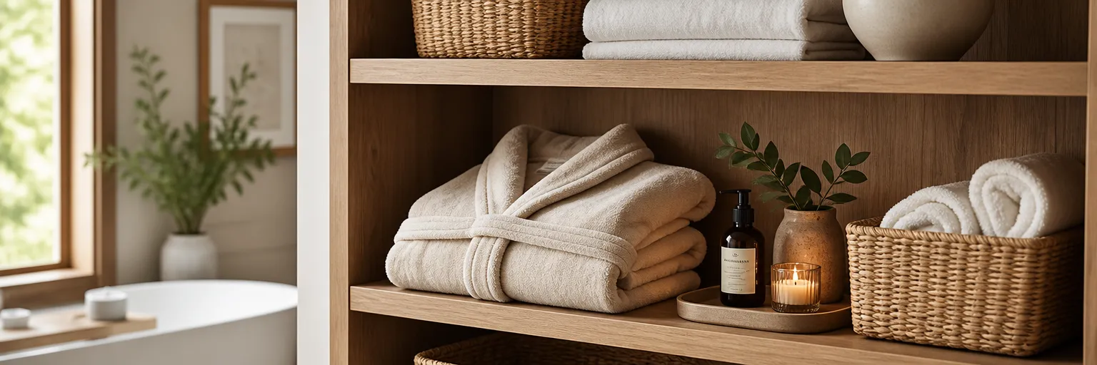 Where to store your bathrobe for practical and stylish storage