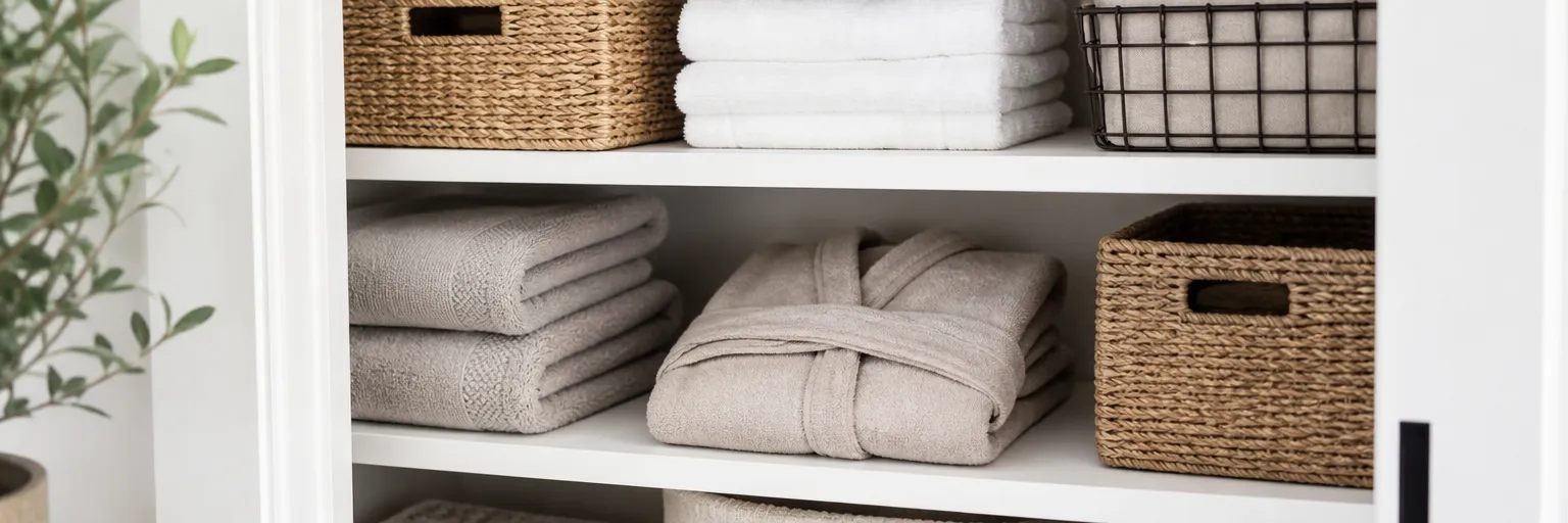 How to save space when storing your bathrobe
