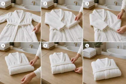 How to Fold Your Bathrobe?