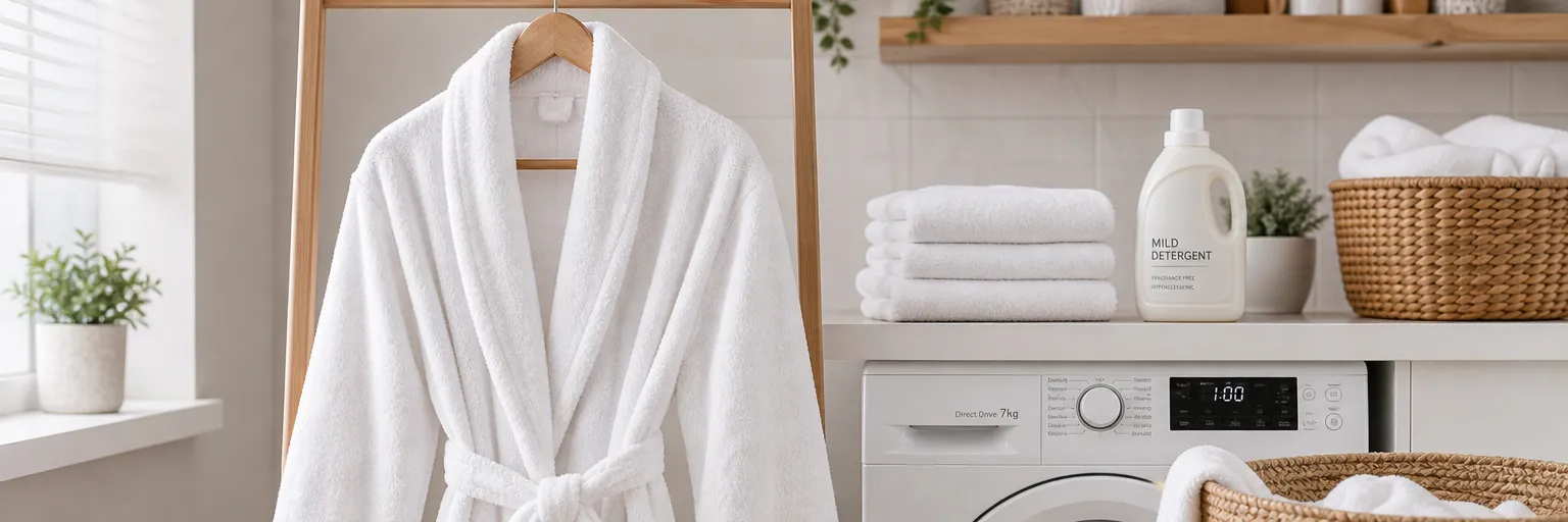 How to care for a terry bathrobe?