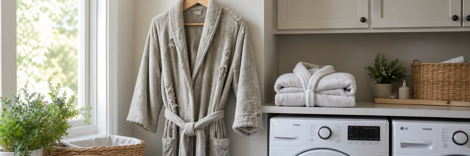 When should you replace a worn bathrobe?