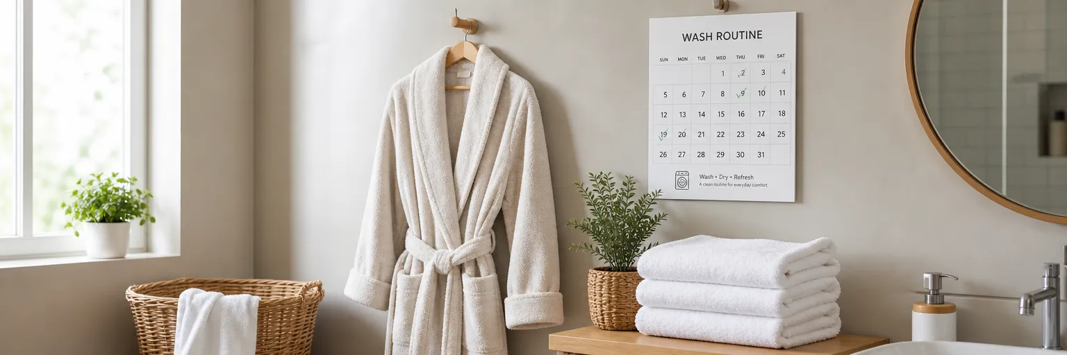 How often should you wash a bathrobe?