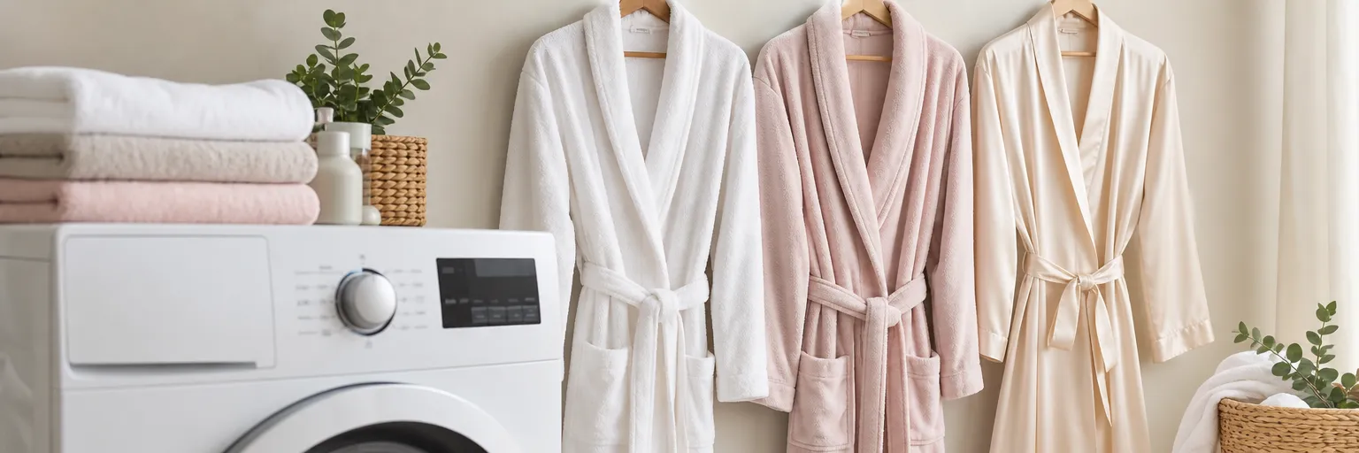 Which program should you use depending on the bathrobe fabric?