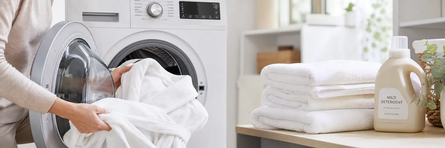 How to clean a cotton bathrobe?