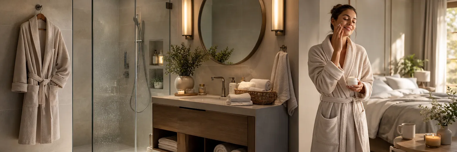 What are the main uses of a bathrobe in everyday life?