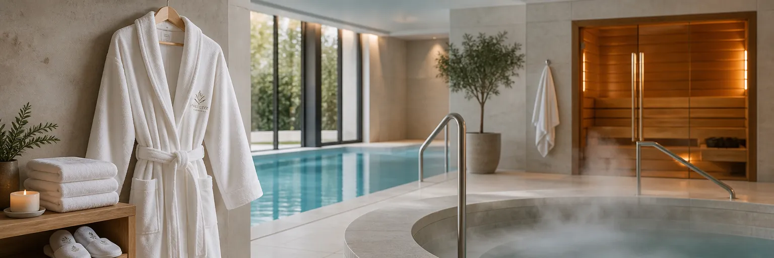 Is a bathrobe useful at the pool, spa, or sauna?