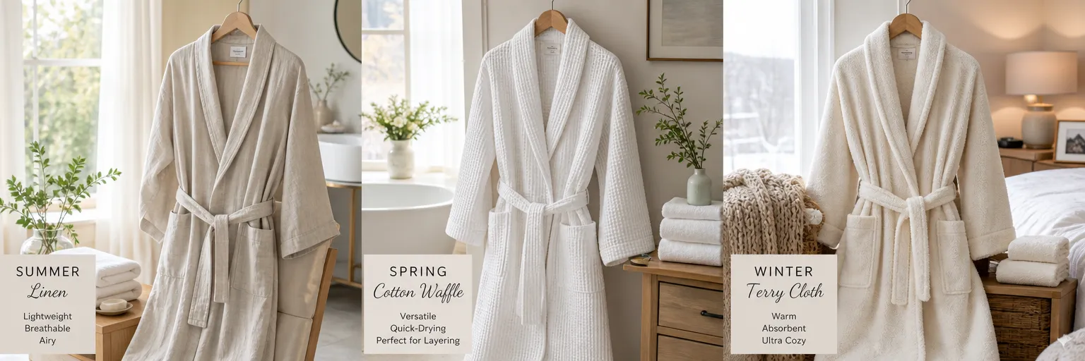 How to choose a bathrobe according to the material and the season?