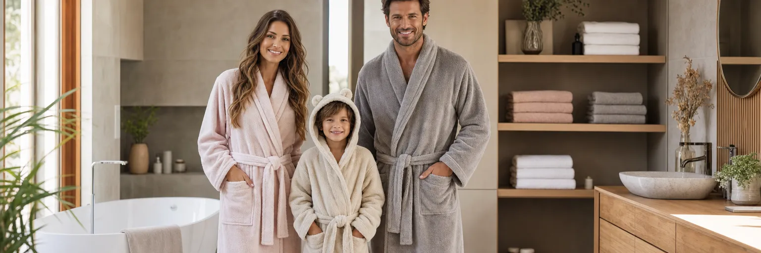 Bathrobe for women, men, or children: what are the differences?